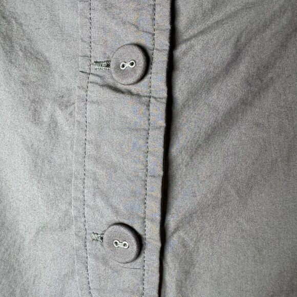 Crea Concept Women Button Front Cropped Pant 44 Olive Green Brown Made in Turkey - Picture 4 of 14